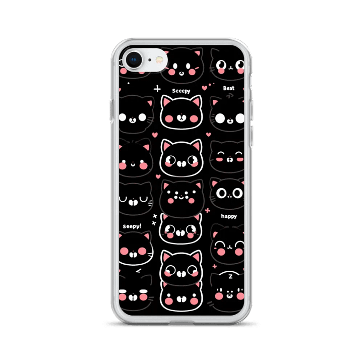 Meow Mood Clear iPhone Case product image (24)