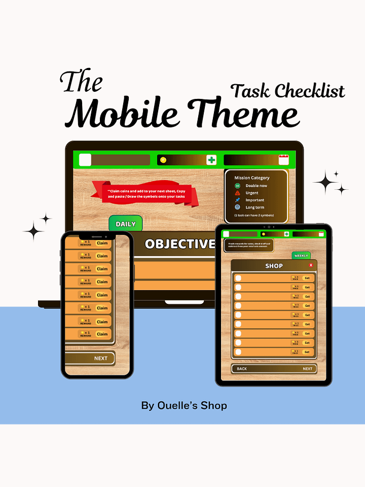 Mobile - Game themed Task Checklist product image (1)