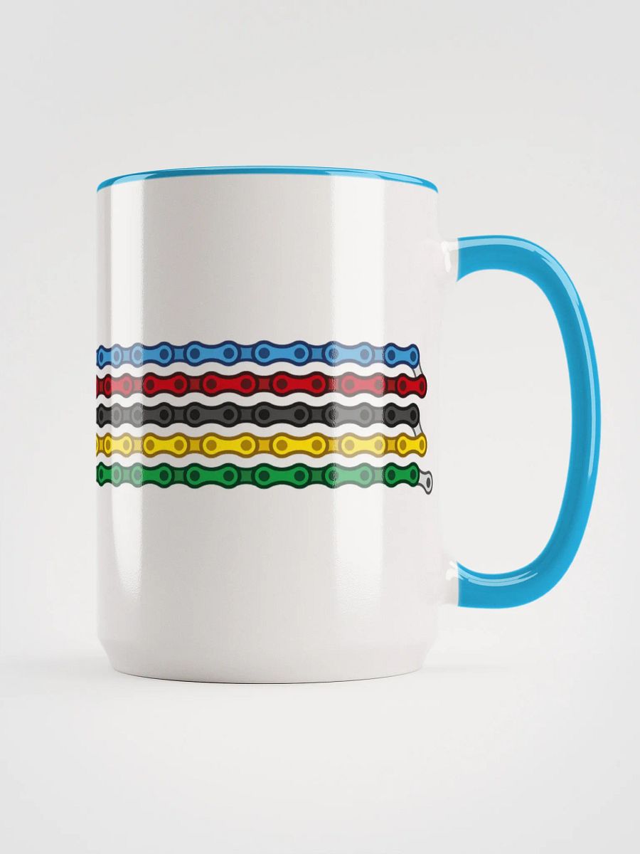 Rainbow Bands Bike Chain Coffee Mug product image (4)
