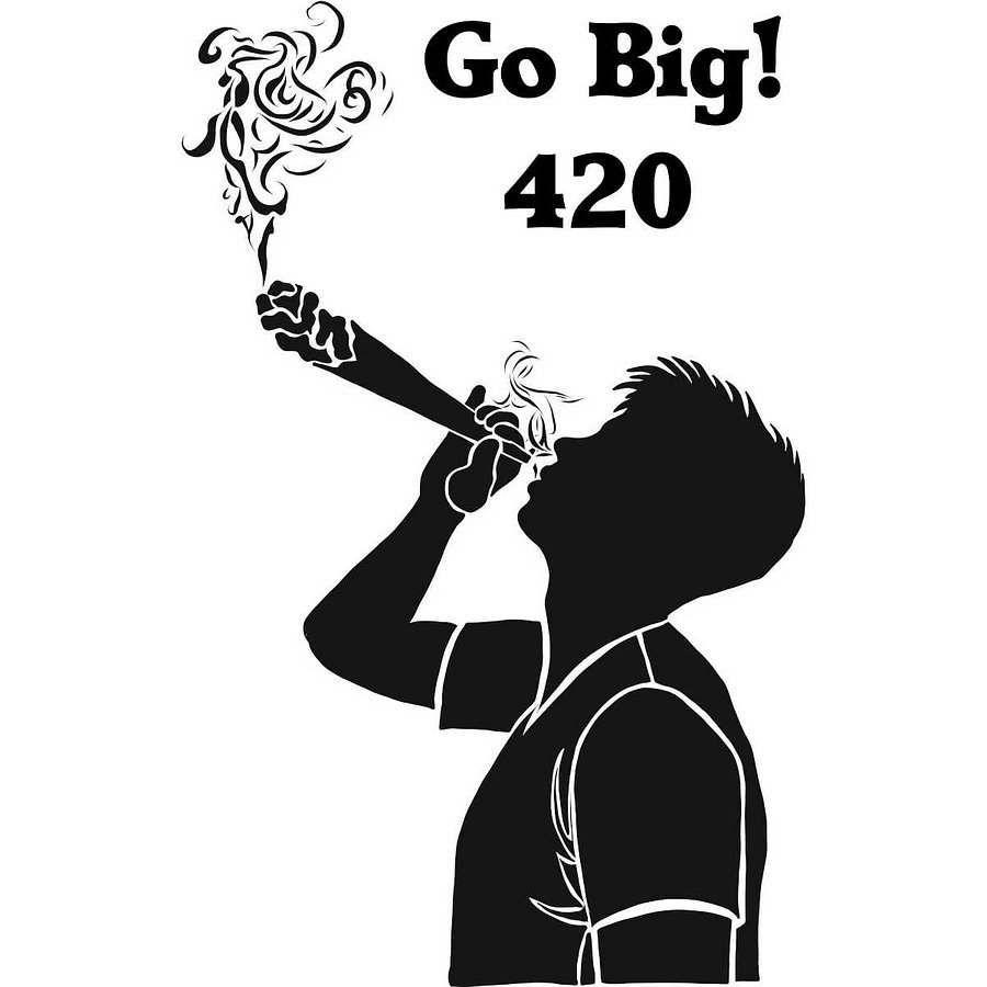 420 Friendly? Then Go Big! A Plant Loving T-Shirt in White product image (2)