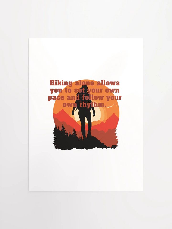 Hiking alone allows you to set your own pace and follow your own rhythm. product image (2)