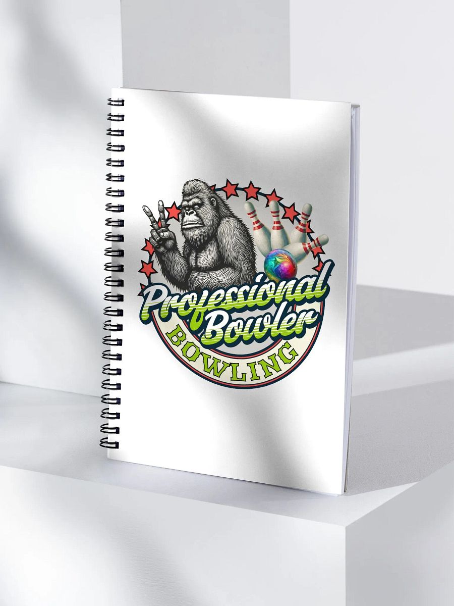 Professional Bowler Sasquatch Bowling Spiral Notebook product image (1)