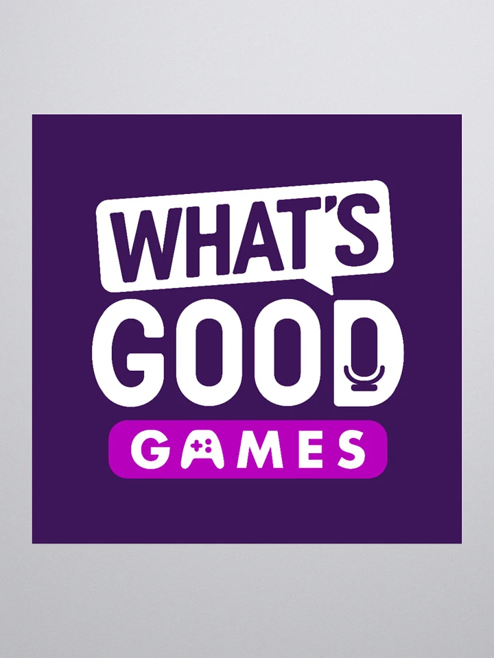 What's Good Games Logo Sticker product image (2)