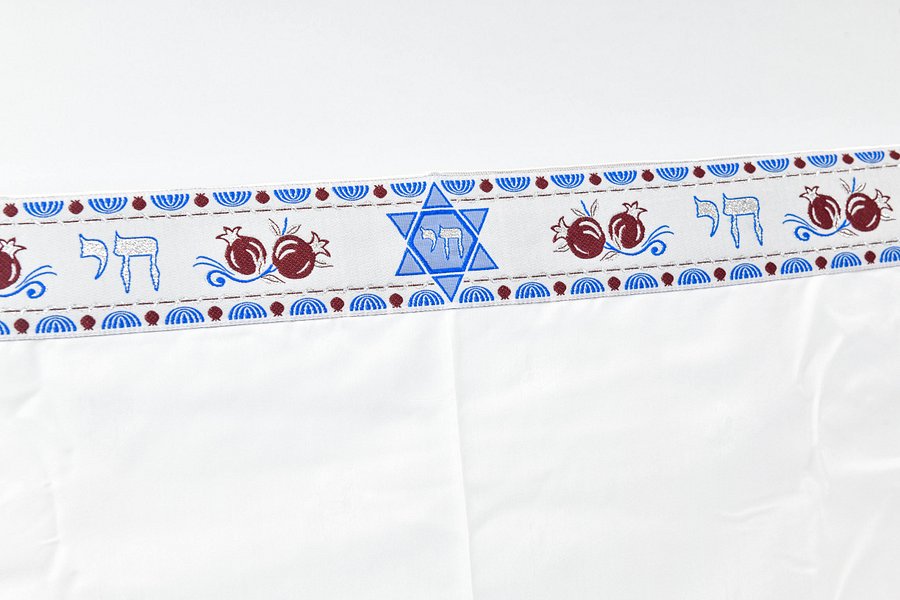 BLUE MENORAH -Small Tallit (Prayer Shawl) KIT product image (1)