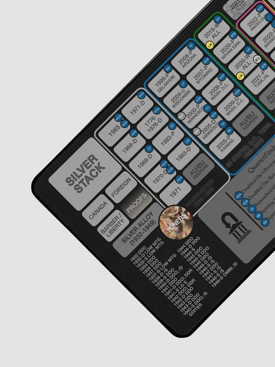 QuarterFinder Hunting Mat / 31.5” / Vivid Black Theme product image (2)