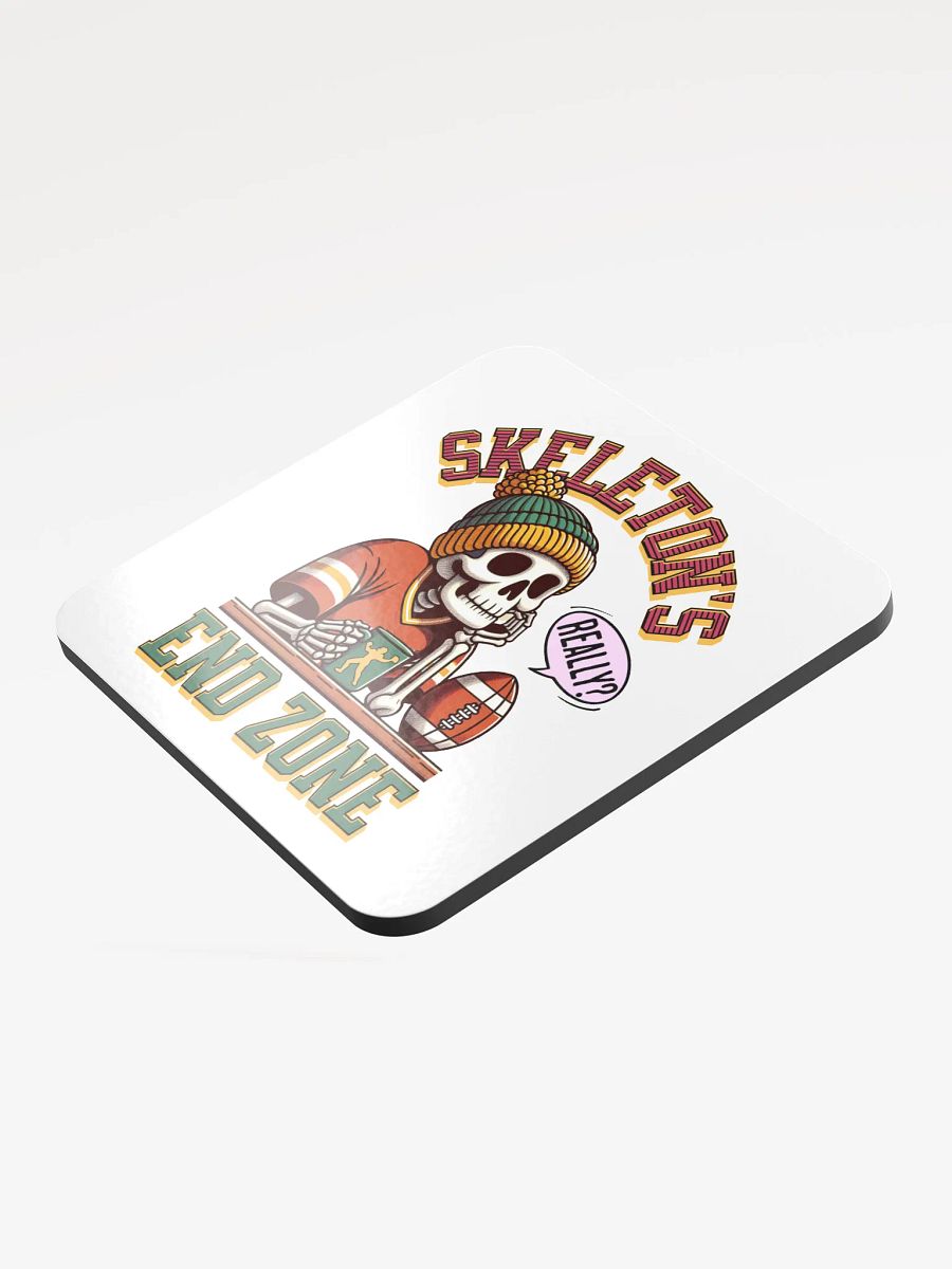 Skeletons End Zone Football Chill Cork Coaster product image (4)