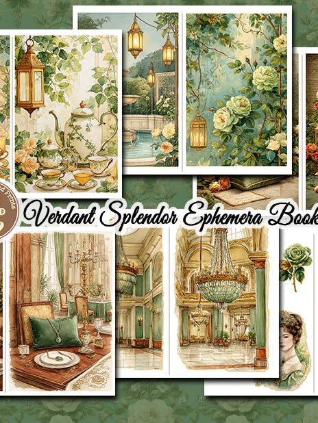 Verdant of Splendor - Diary of an Emerald Queen Ephemera kit product image (4)