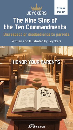 The Nine Sins of the Ten Commandments: 4. Disrespect or Disobedience to Parents | Exodus 20:12 #Joyckers

In this short video...