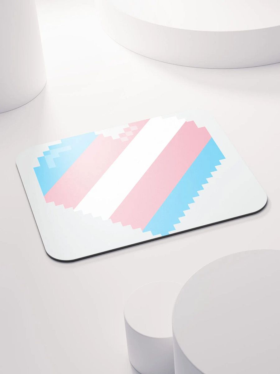 Trans heart Mouse pad product image (4)