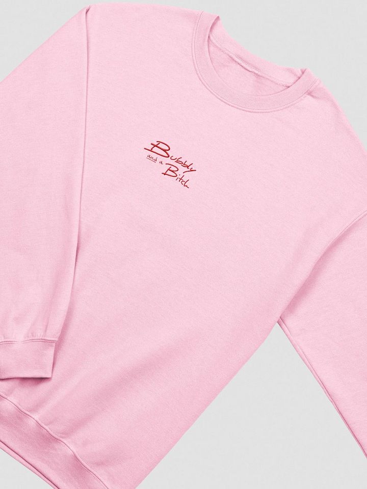 Bubbly and a B*tch embroidered crewneck (red) product image (1)
