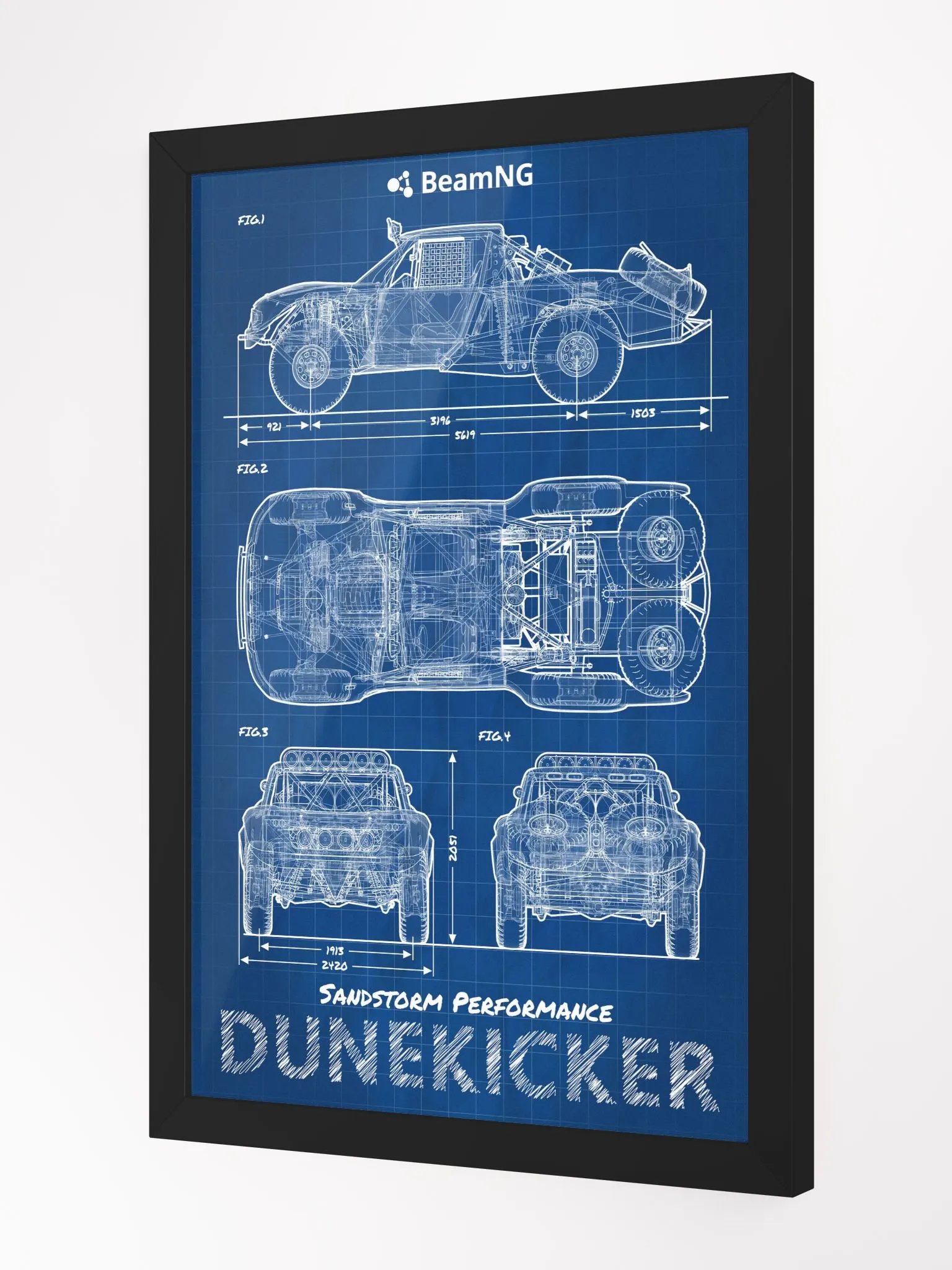 Framed Poster: SP Dunekicker Blueprint product image (3)