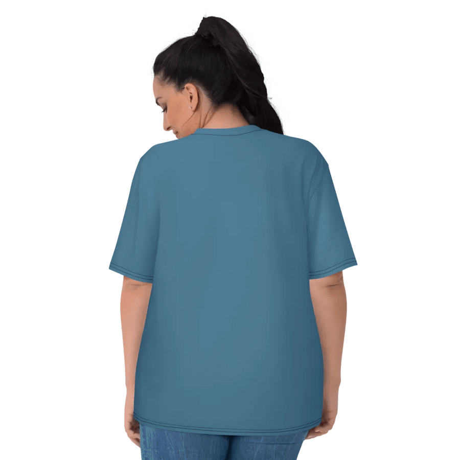 Plain Medium Blue True Summer Women's Crewneck Polyester Heavyweight Premium T-Shirt by Treasure Pie product image (7)