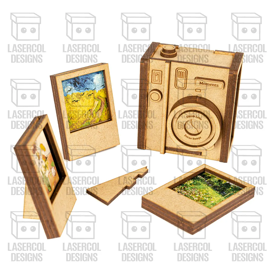 Instant Camera Photo Frames Box - Laser Cut Files product image (7)
