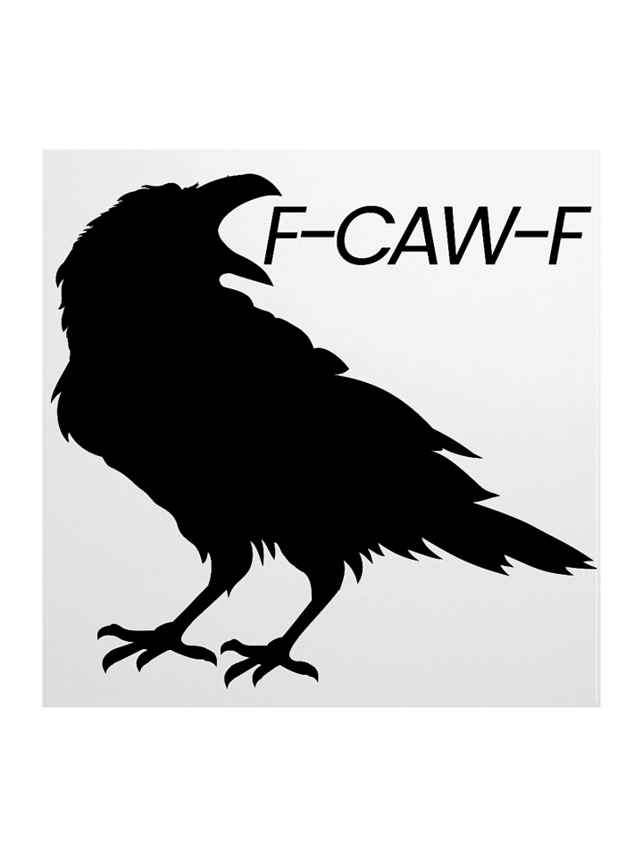 F-CAW-F Crow Sticker product image (1)