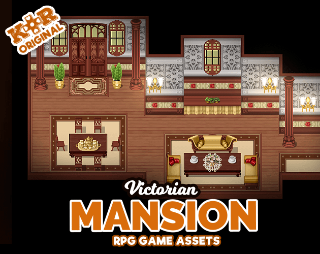 KR Victorian Mansion Tileset for RPGs product image (1)