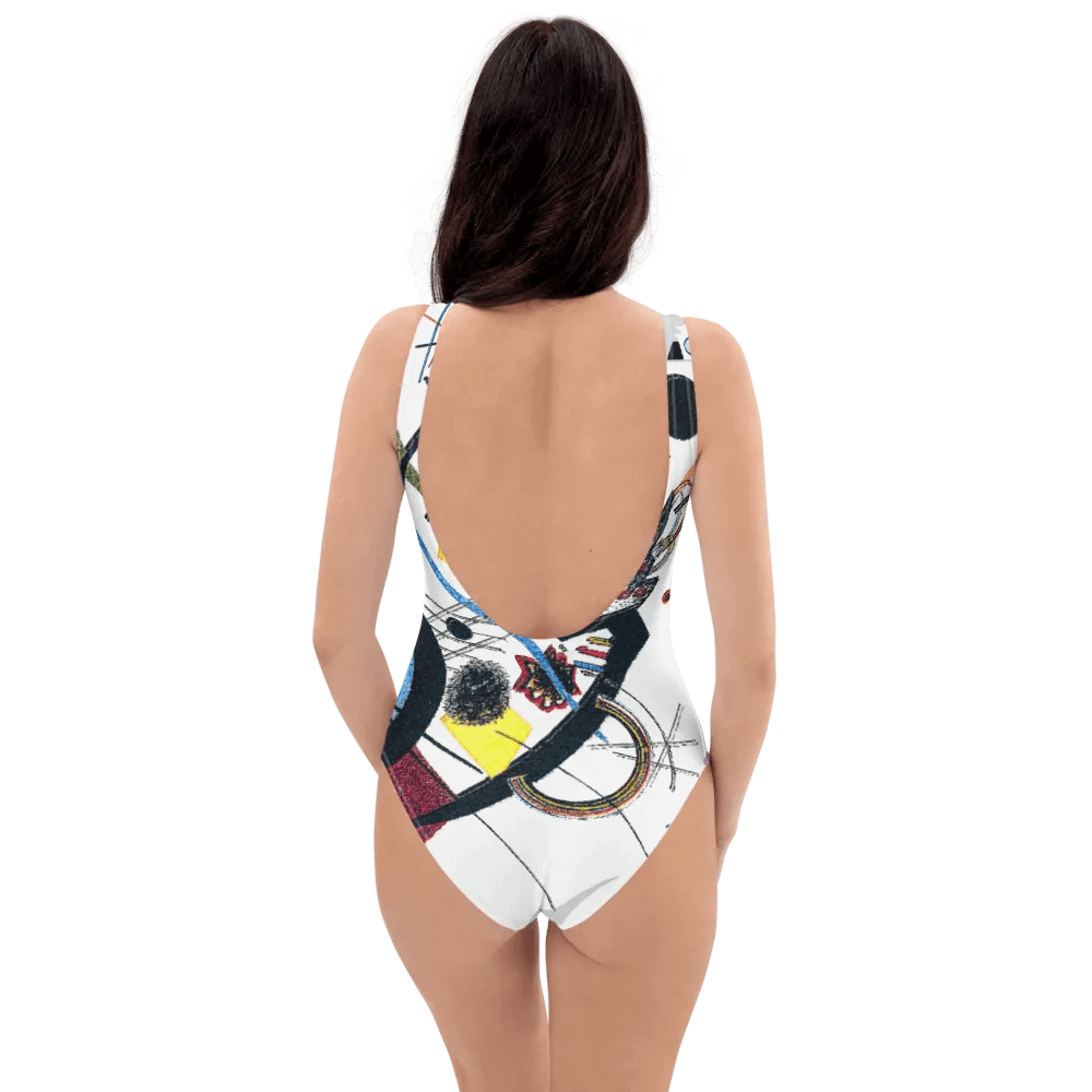 Abstract Lithographic Pattern Design one piece Swimsuit - V2 product image (1)