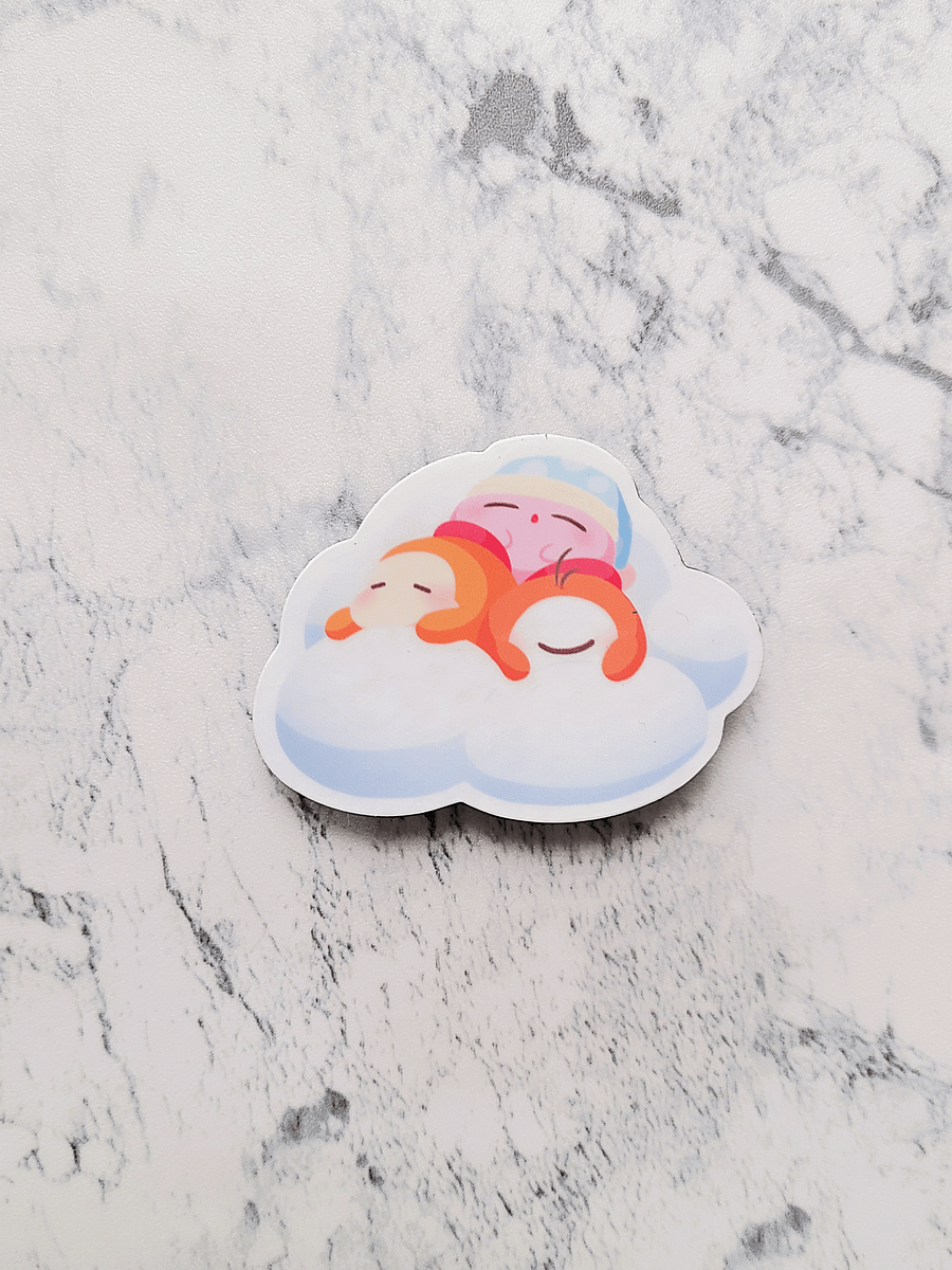 Sleepy Cloud Kirby Gang Sticker product image (1)