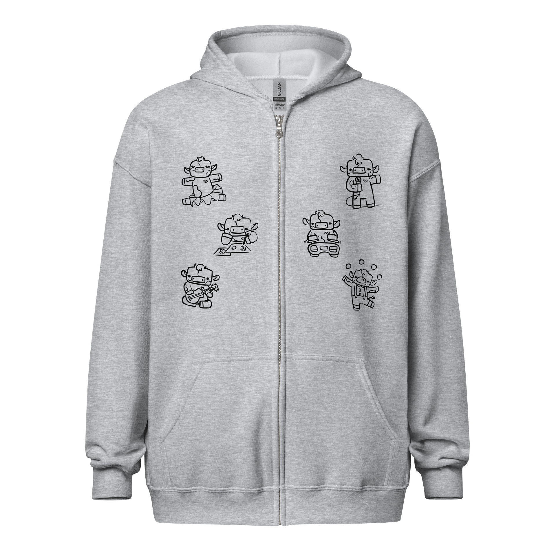 You Can MOO Anything Zip-Up (big print) product image (1)