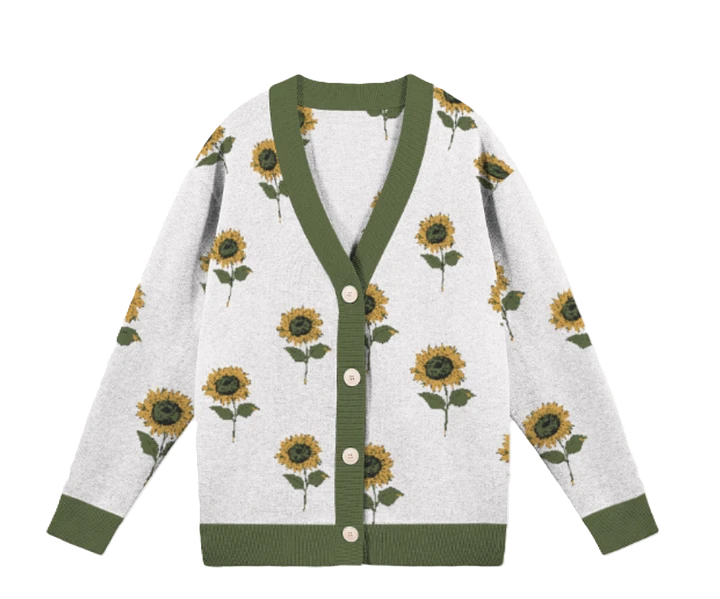 Knitted Sunflower Cardi | Knitted Fashion Apparel product image (1)