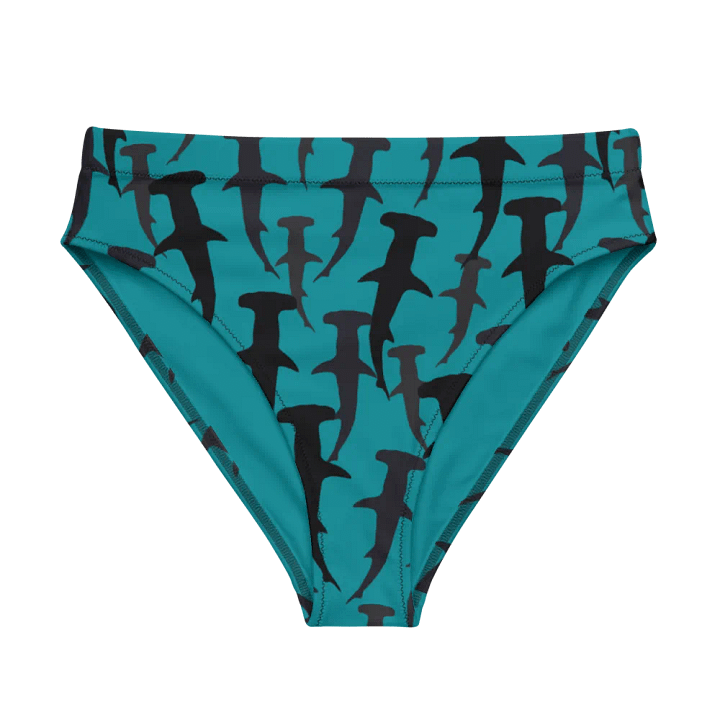 Hammerhead Sharks - Mid Ocean - Recycled Polyester - High Waisted Bikini Bottom product image (1)