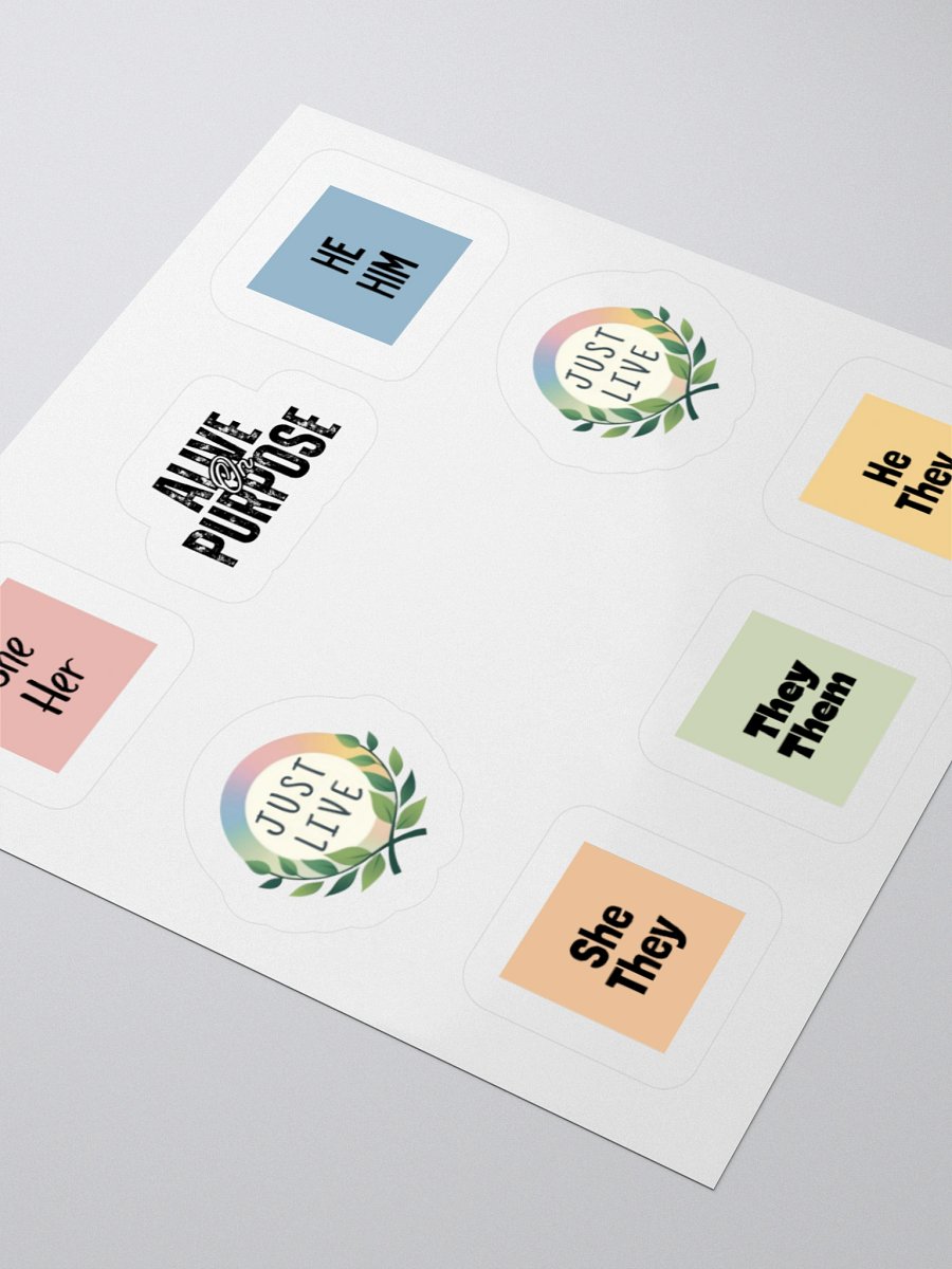 Just Live Sticker Set product image (12)