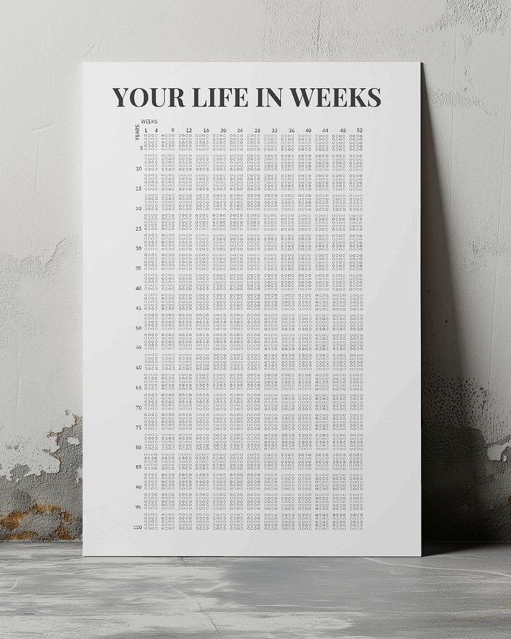 Life in Weeks Motivational Poster product image (1)