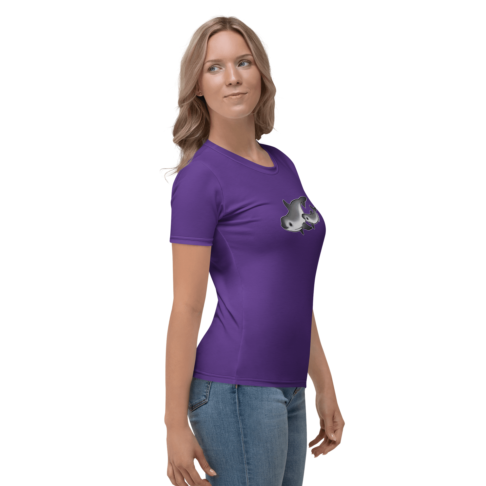 Save the Vaquita Fitted Shirt - Purple product image (4)