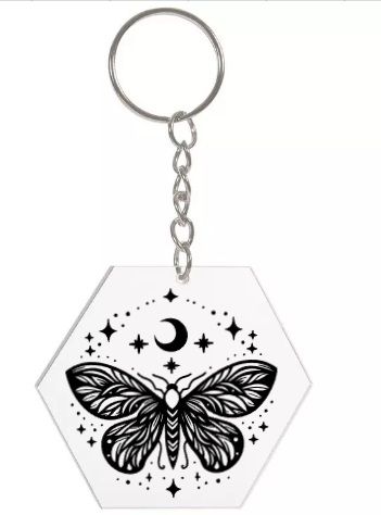 Moth (Style 4)  Key Chain! product image (2)