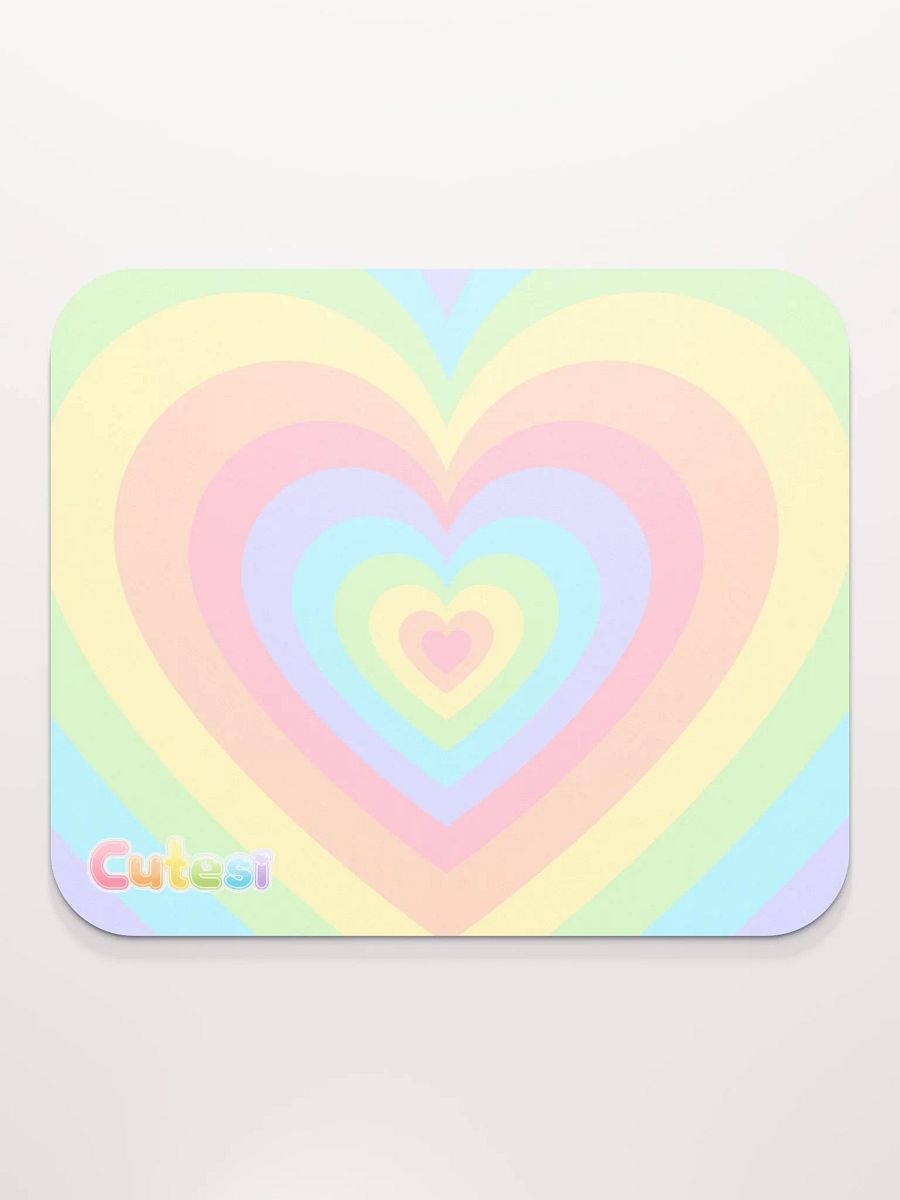Cutesi Rainbow Heart Small Desk Mat product image (2)