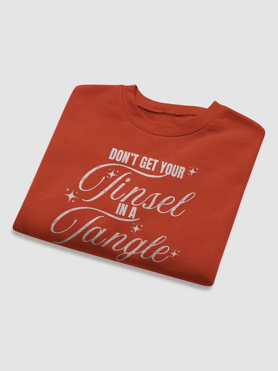 Tinsel in a Tangle Christmas Crop Sweatshirt🎄 product image (23)