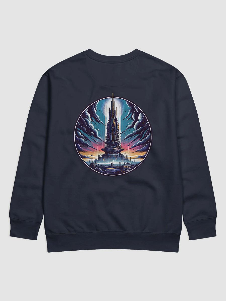 Futuristic Cityscape Long Sleeve Shirt – Visionary Art Meets Timeless Style 🌌 product image (6)