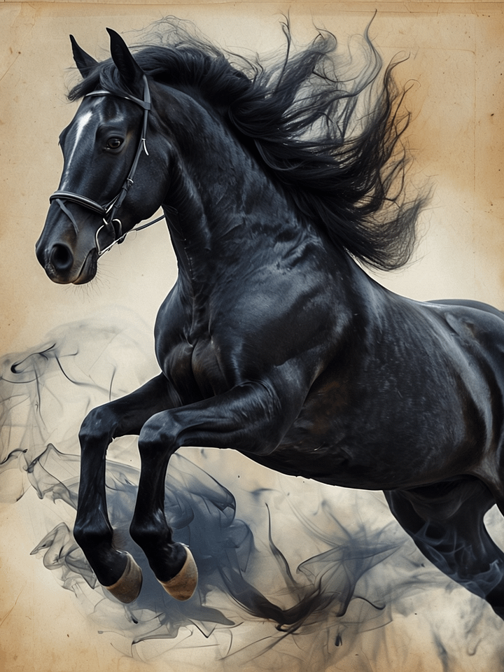 Ethereal Equine Leap Framed Poster product image (1)
