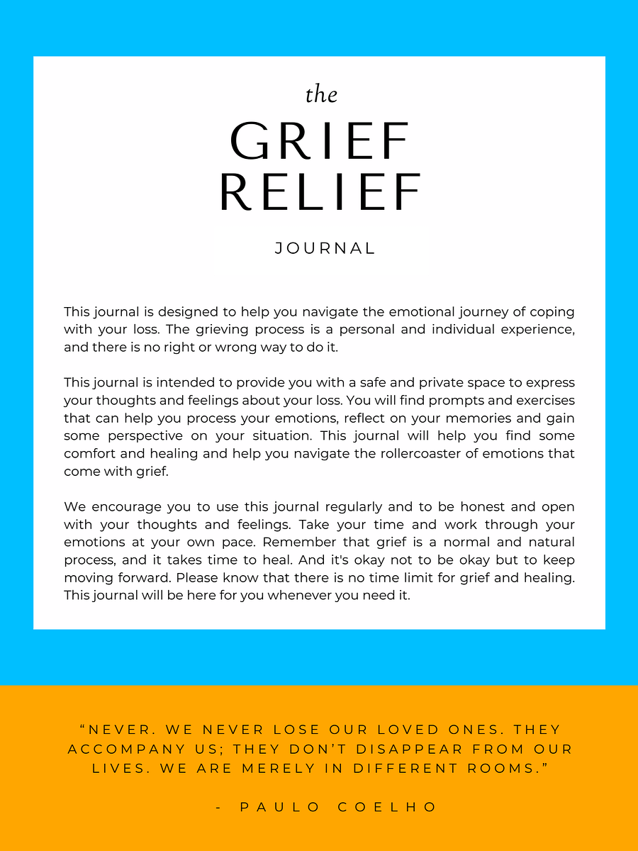 Grief Relief Journal: Gentle Prompts for Healing After Loss product image (2)