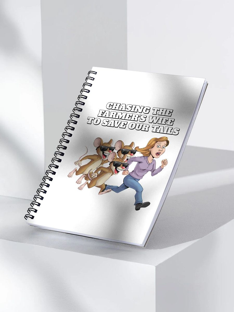 Chasing The Farmer's Wife - Three Blind Mice - Parody Spiral Notebook product image (3)