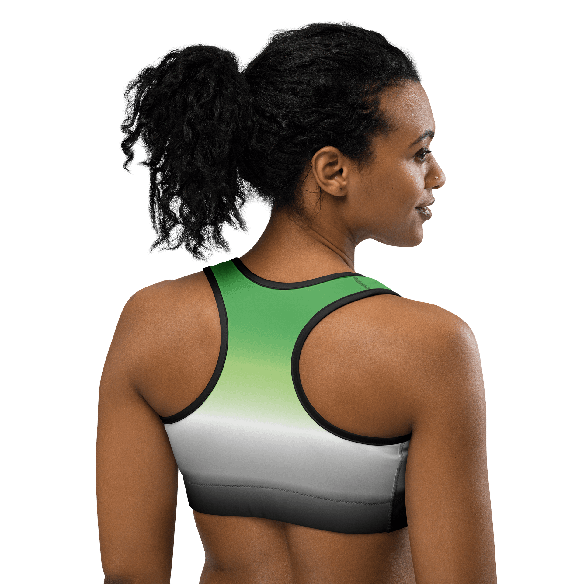 Aromantic Pride Gradient Sports Bra product image (4)