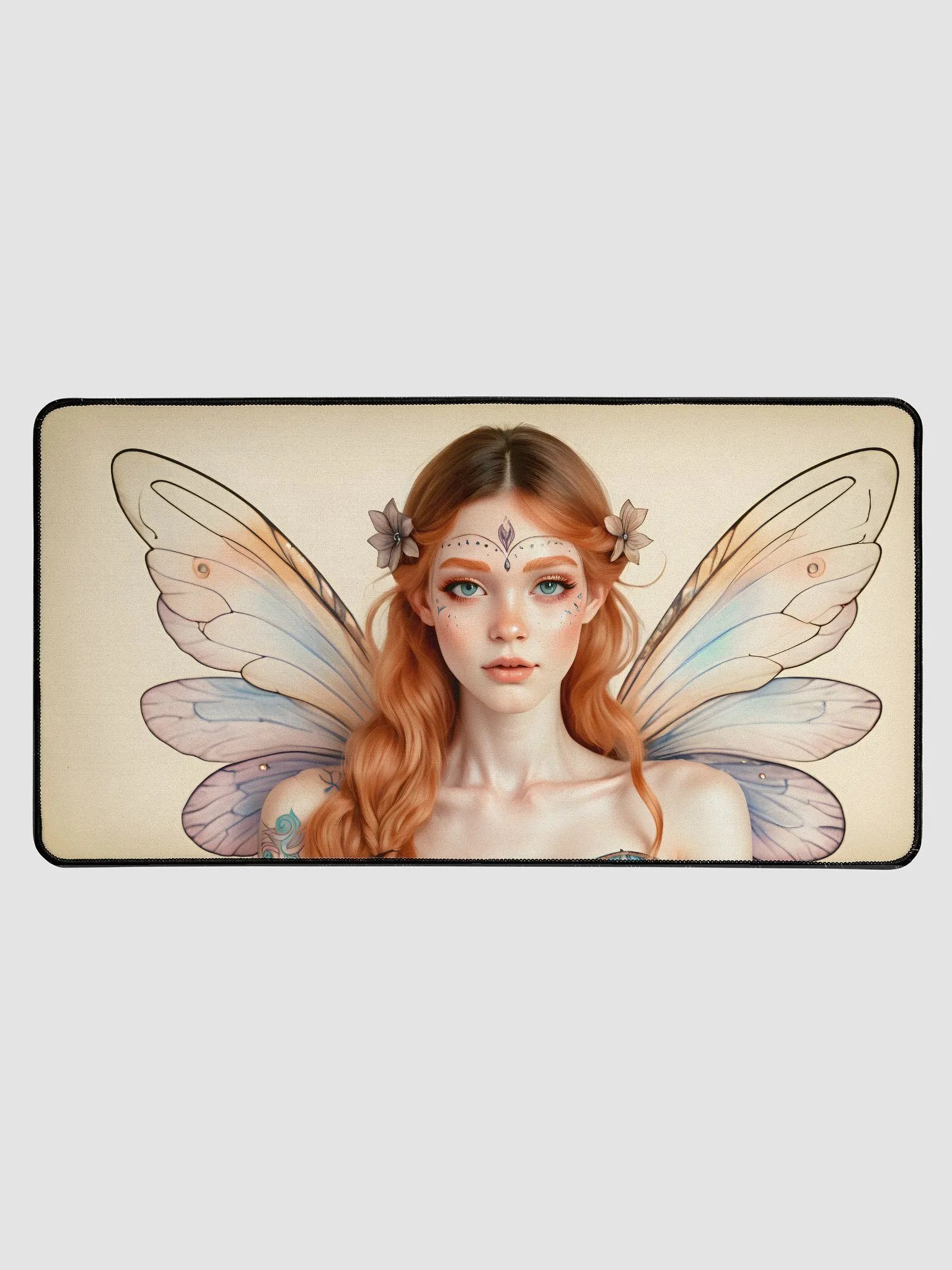 Desk Mat (31.5x15.5 inches) - Fairy on Parchment product image (1)