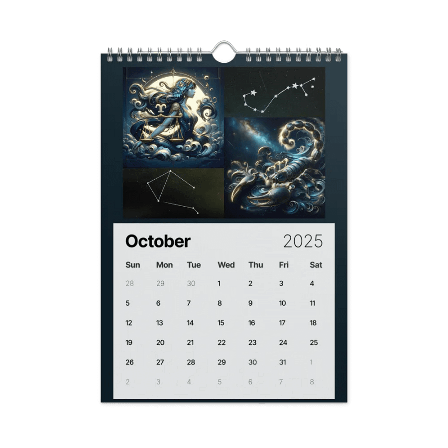 2025 Zodiac Calendar: A Celestial Fantasy Journey product image (11)