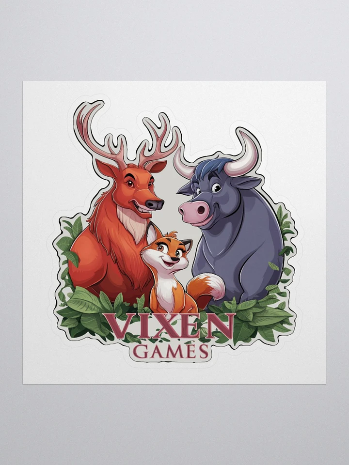 The Vixen and The Stag and The Bull Vixen Games Vinyl Sticker product image (1)