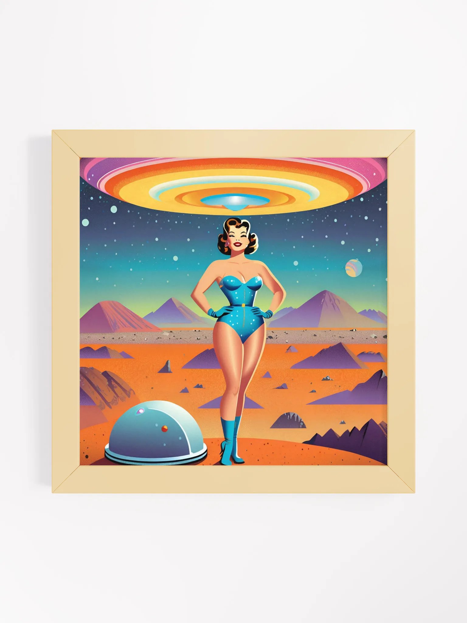 Retro-Futuristic Galaxy Poster product image (10)