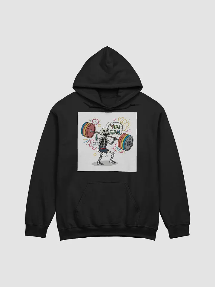 Rainbow Weightlifting Skeleton Hoodie product image (1)