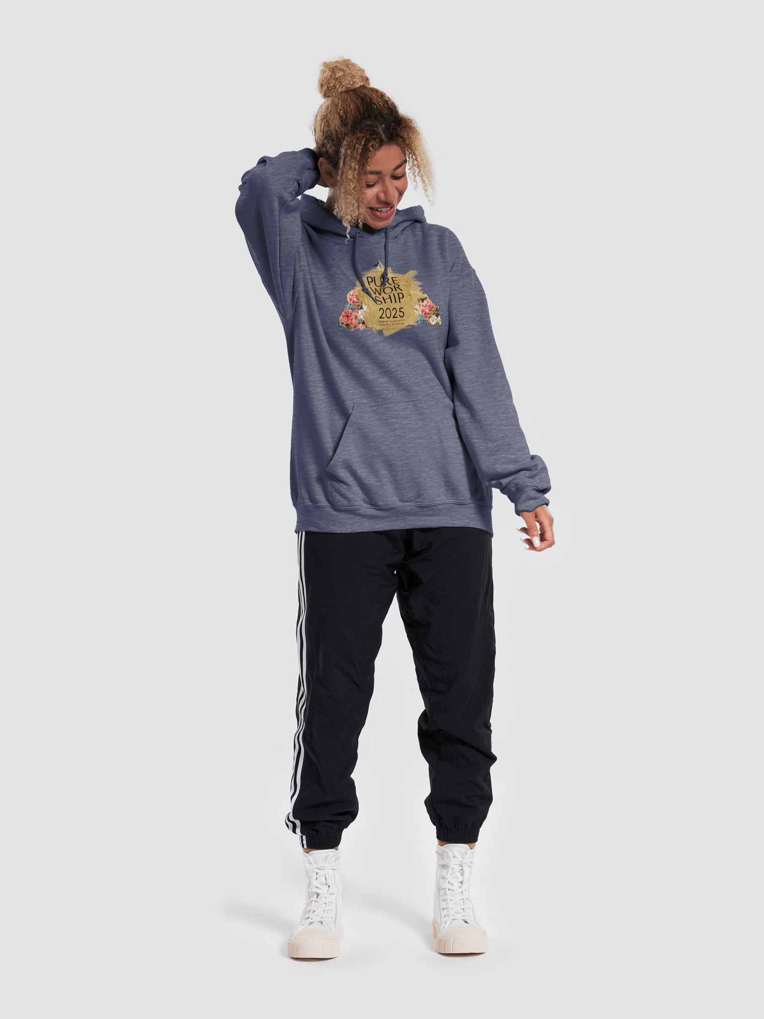 "Pure Worship" 2025 Convention Floral Mountain Hoodie product image (3)