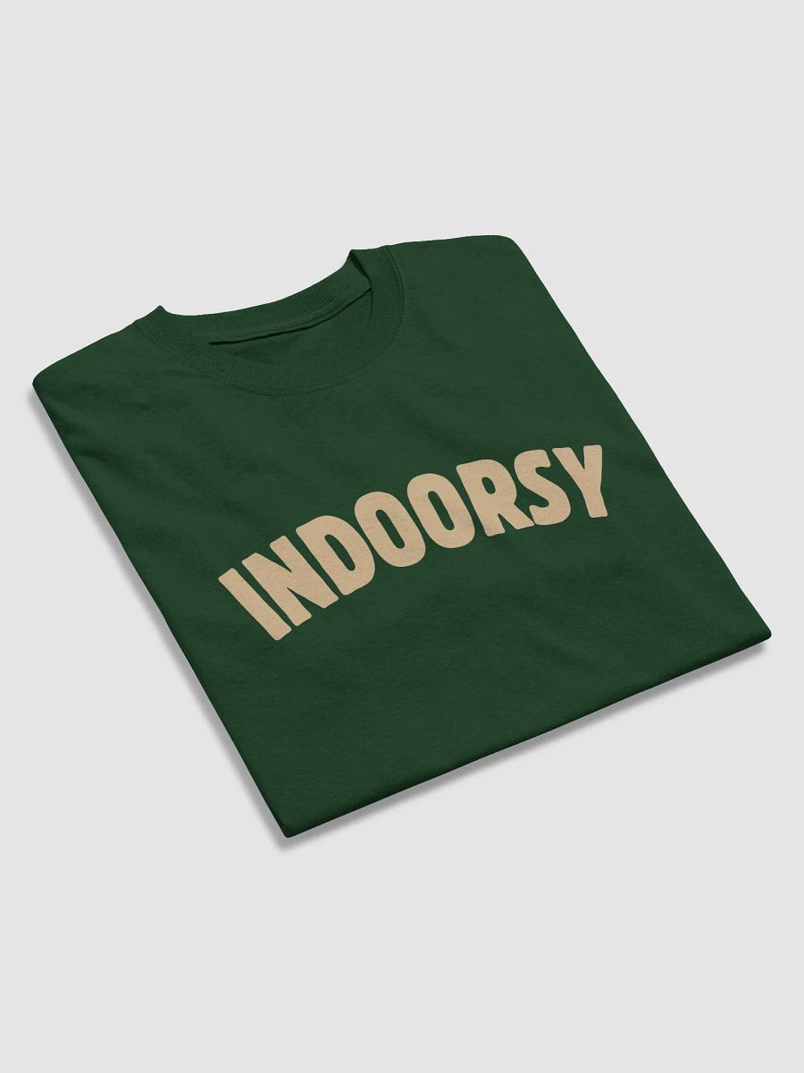 Indoorsy T-Shirt (Tan Text) product image (4)