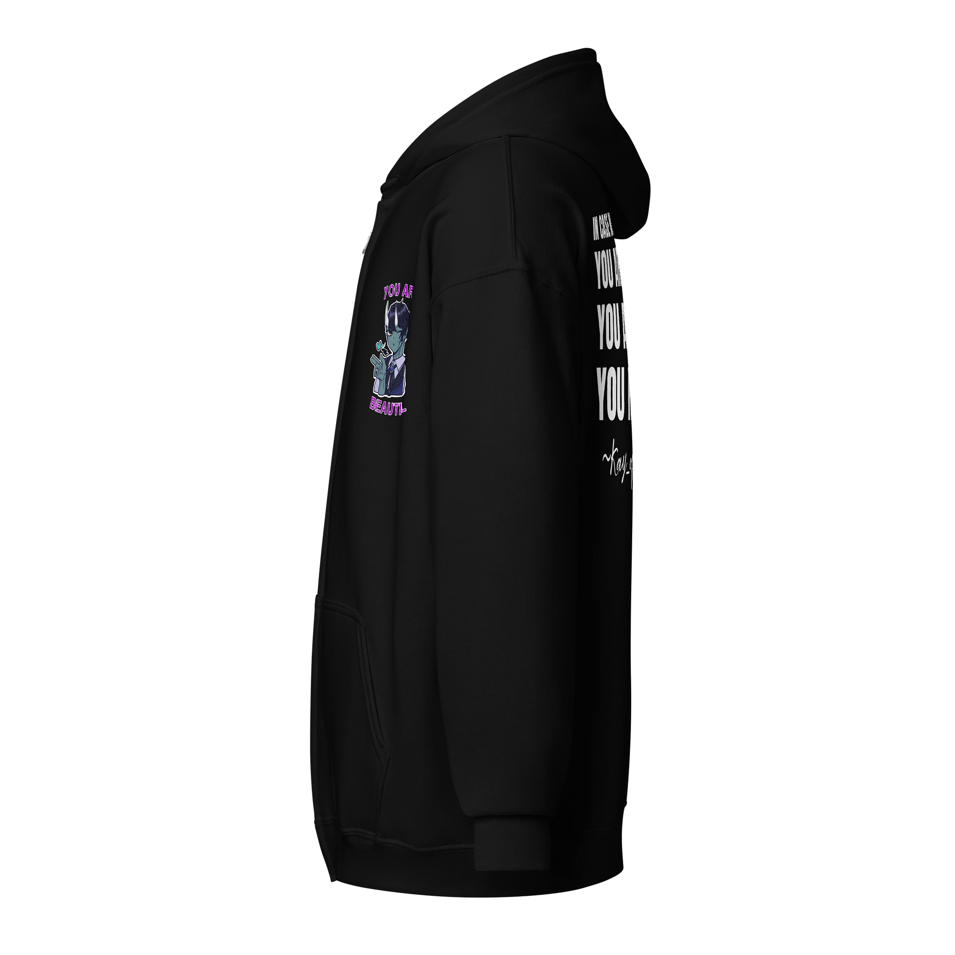 You Are Beautiful Zip-Up Hoodie product image (3)