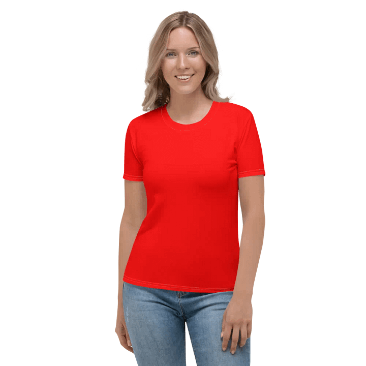 Plain Color Red T-Shirt product image (1)