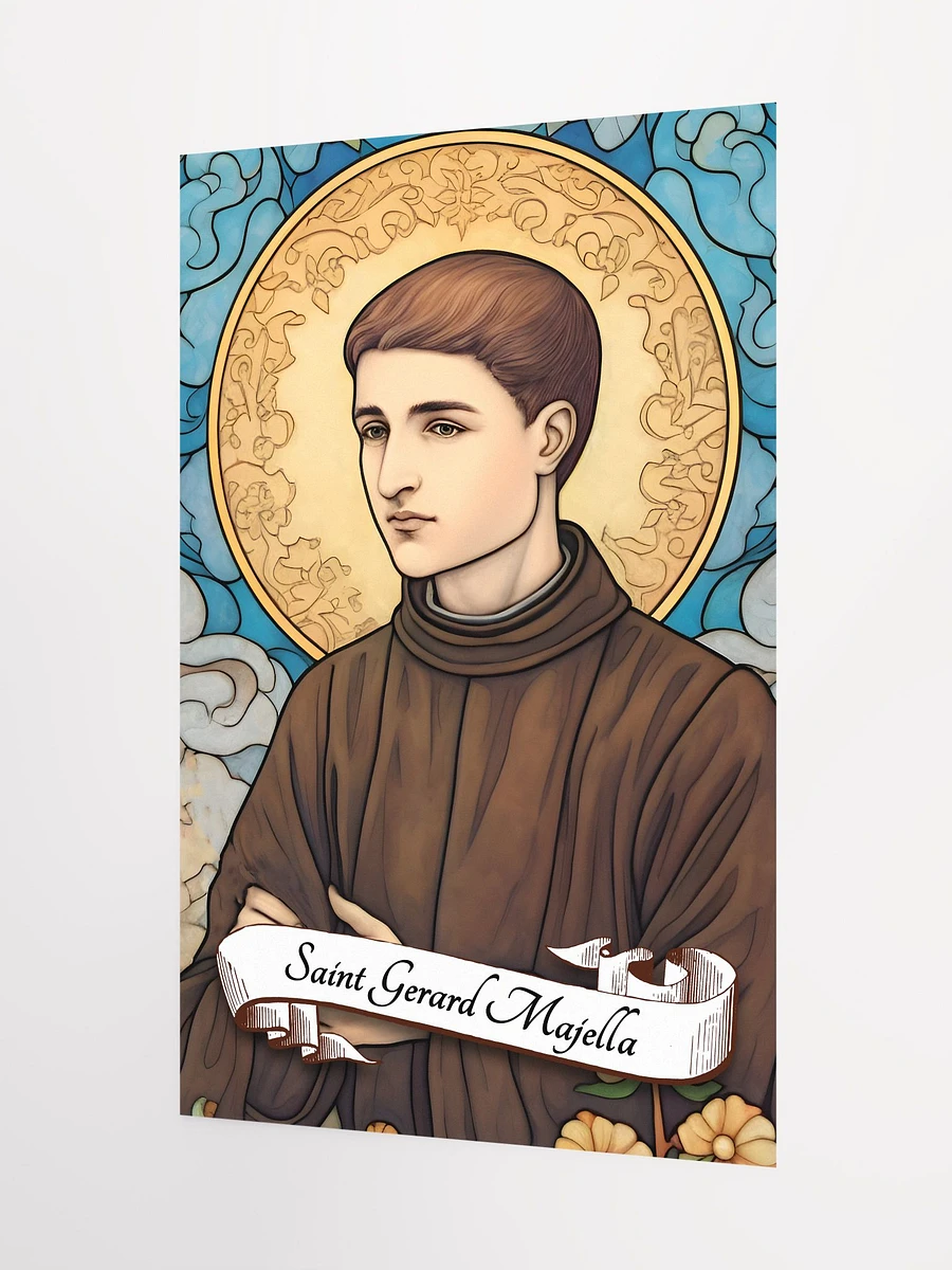 Saint Gerard Majella Patron Saint of Expectant Mothers, Mothers, Childbirth, Pregnant Women, Children, Unborn children, the Falsely Accused, Religious Lay Brothers, Matte Poster product image (5)