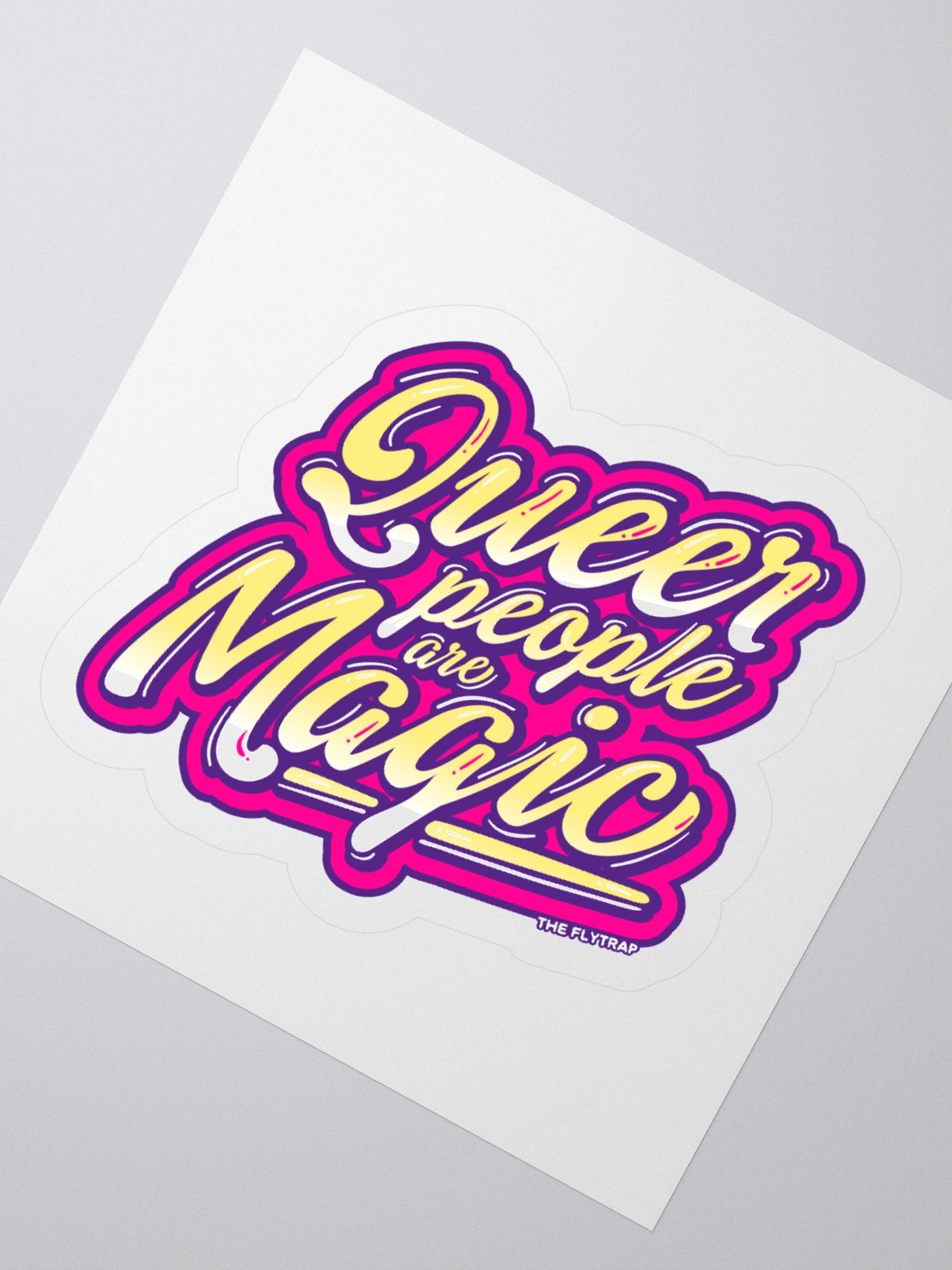 Queer People Are Magic purple sticker product image (4)