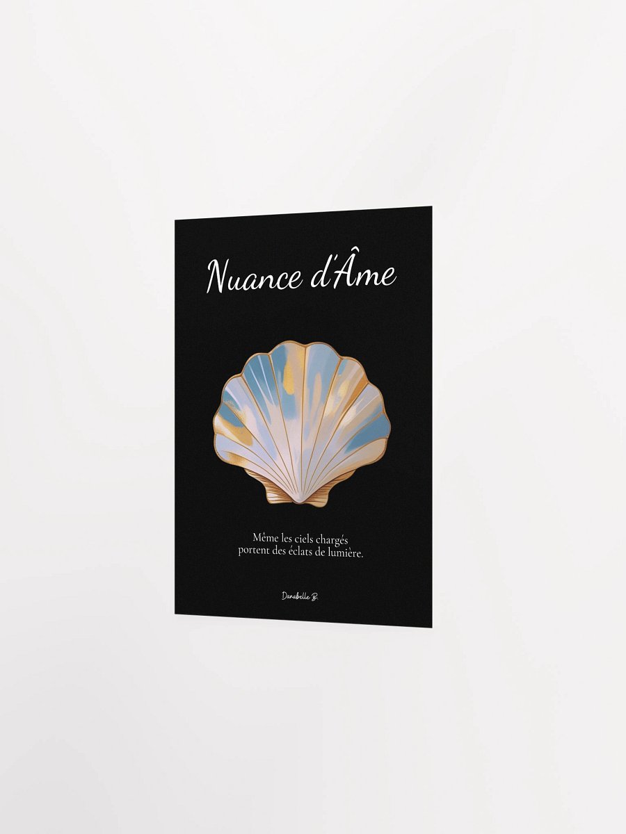 Poster artistique - Coquille Saint-Jacques - Nuance d'ame- Cadeau Déco Energie Vibratoire product image (2)