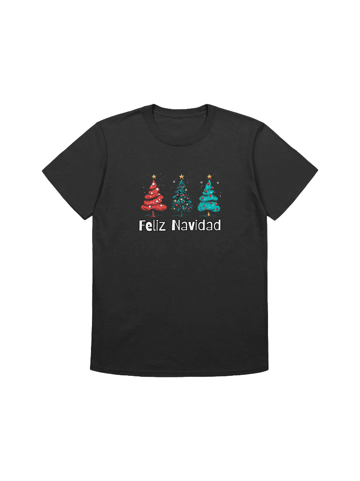 Feliz Navidad Colorful Christmas Trees Unisex T-Shirt product image (2)