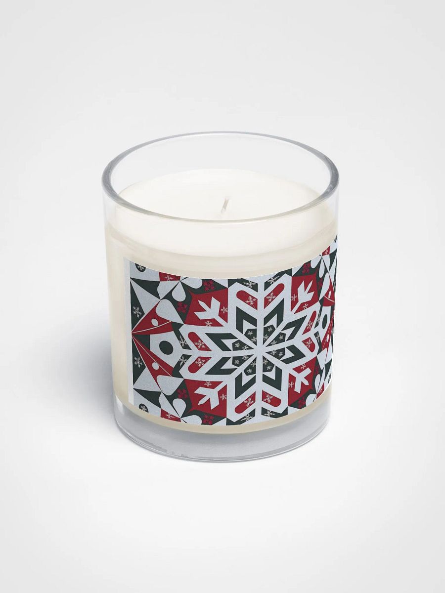 Snowflake patterned Soy Wax Candle product image (2)