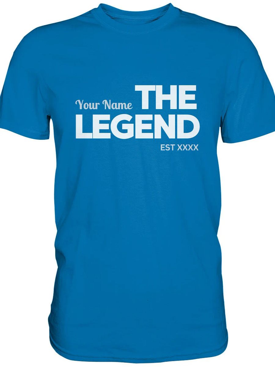 Geschenk Personalisiert Geburtstags-Shirt THE LEGEND - Geschenk Mann Frau - Custom Name & Year Tee product image (6)